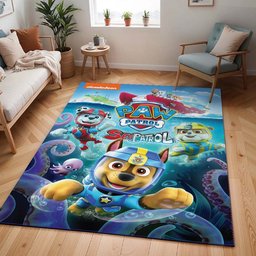 Paw Patrol – Alle Charaktere unter dem Meer Teppich - TOK