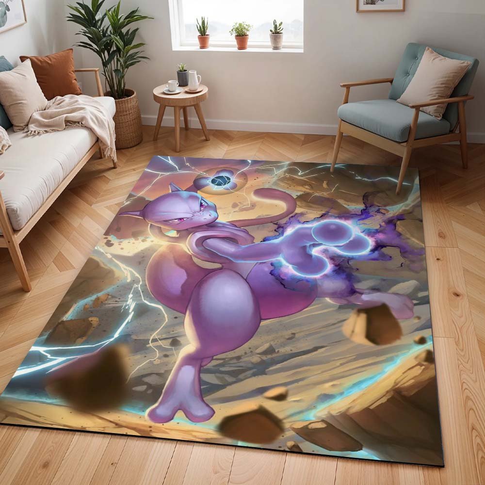 Mewtu Pokémon  - Mewtwo Pokemon 5 Teppich - TOK