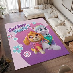 Paw Patrol – Girl Pup Power – Everest und Skye Teppich - TOK 2
