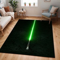 Grünes Lichtschwert Star Wars Teppich - TOK