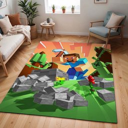 Herobrine Minecraft Charakter 1013 Teppich - TOK