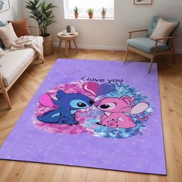 Disney Stitch und Angel verliebt 2 Teppich - TOK