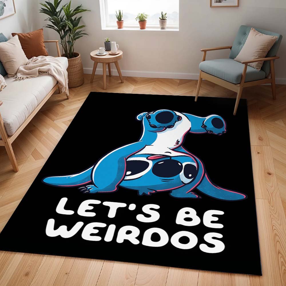 Disney Stitch Lass uns seltsam sein Teppich - TOK