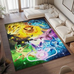 Evoli Entwicklung Pokémon  - Eevee Evolution Pokemon 1 Teppich - TOK 2