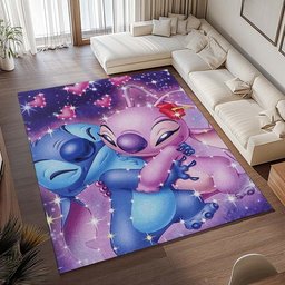 Disney Stitch und Angel verliebt Teppich - TOK 2