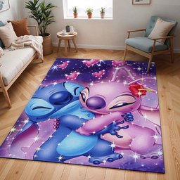 Disney Stitch und Angel verliebt Teppich - TOK