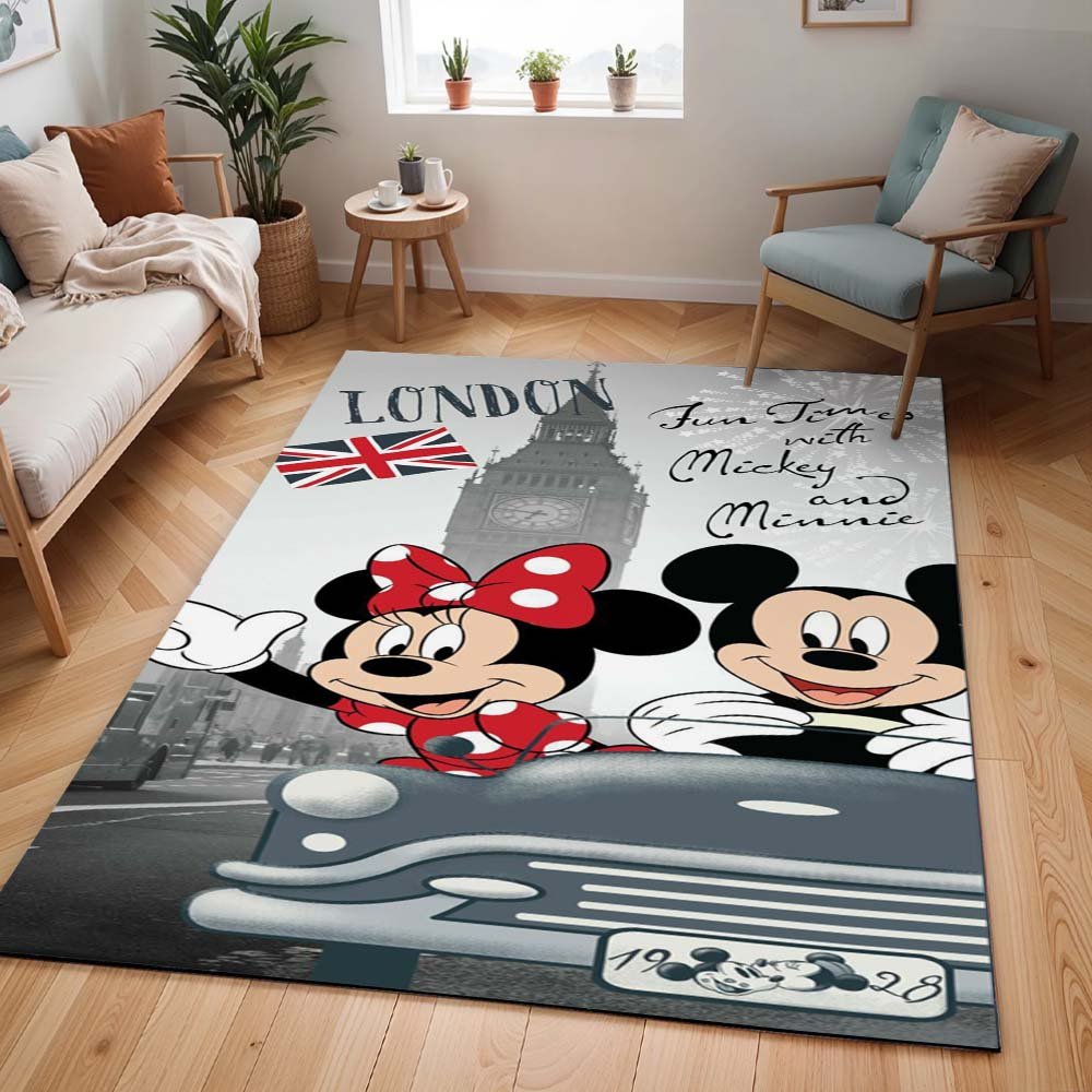 Disney – Micky Maus und Minnie Maus in London Teppich - TOK