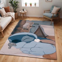 Disney Stitch süß schlafend Teppich - TOK