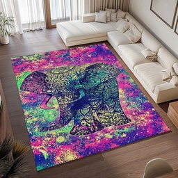 Elefant – Boho-Hippie-Stil Teppich - TOK 2