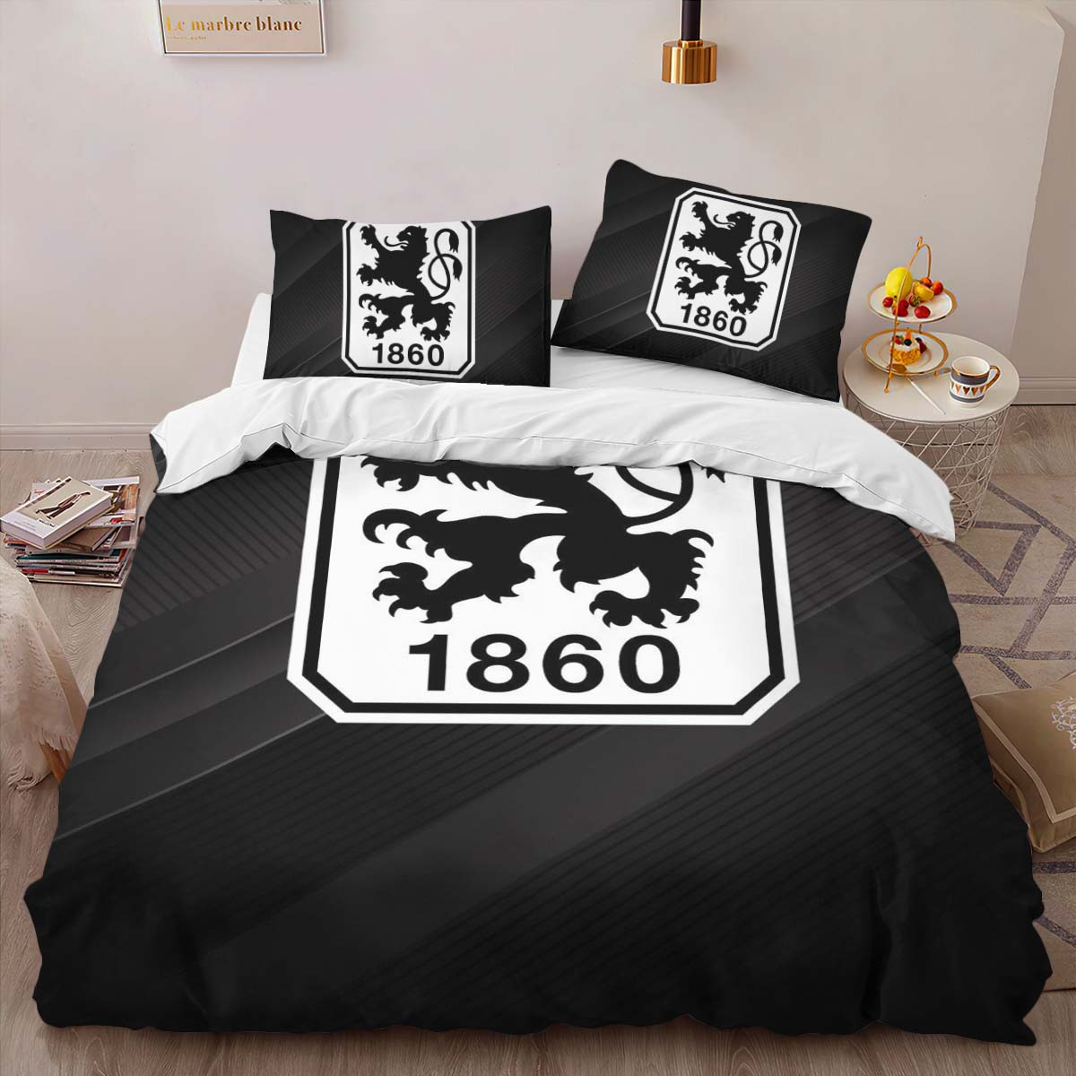 TSV 1860 München black background 02 Bettwäsche - M60 Kinderbettwäsche