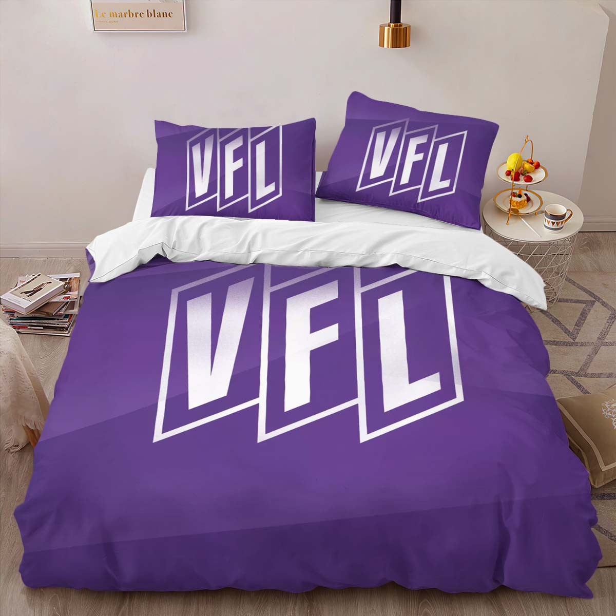 VfL Osnabrück violet background style 02_1 Bettwäsche - OSN Kinderbettwäsche