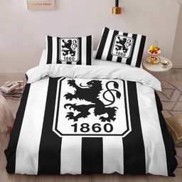TSV 1860 München black and white background 01 Bettwäsche - M60 Kinderbettwäsche