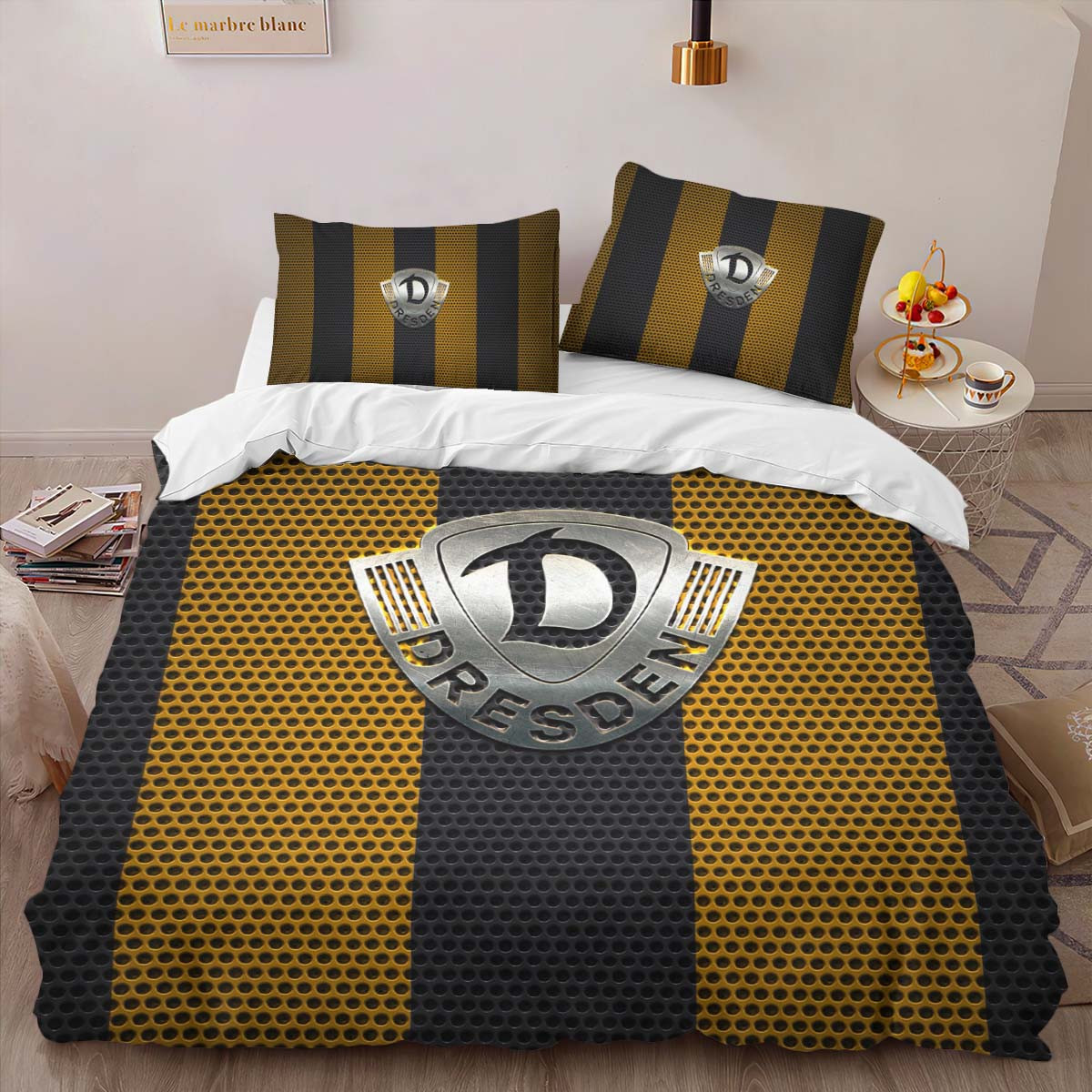 SG Dynamo Dresden yellow dot metal Bettwäsche - SGD Kinderbettwäsche