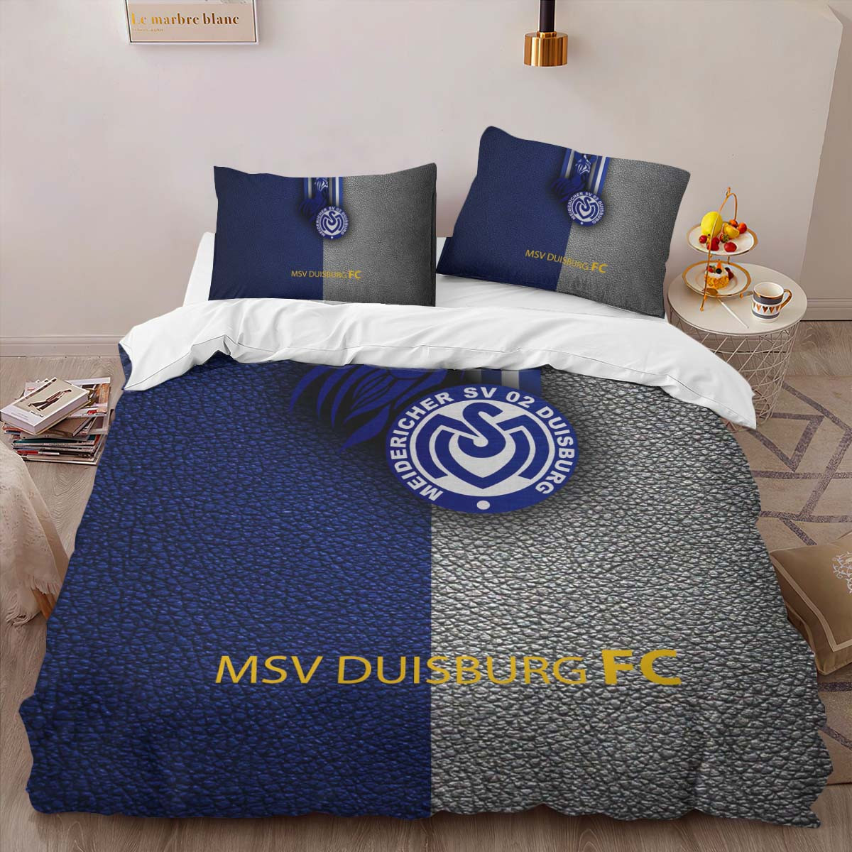 MSV Duisburg blue leather Bettwäsche - MSV Kinderbettwäsche