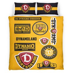 SG Dynamo Dresden yellow background style 02 Bettwäsche - SGD Kinderbettwäsche 2