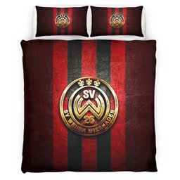 SV Wehen Wiesbaden red metal background Bettwäsche - SVW Kinderbettwäsche 2