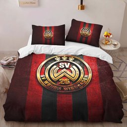 SV Wehen Wiesbaden red metal background Bettwäsche - SVW Kinderbettwäsche