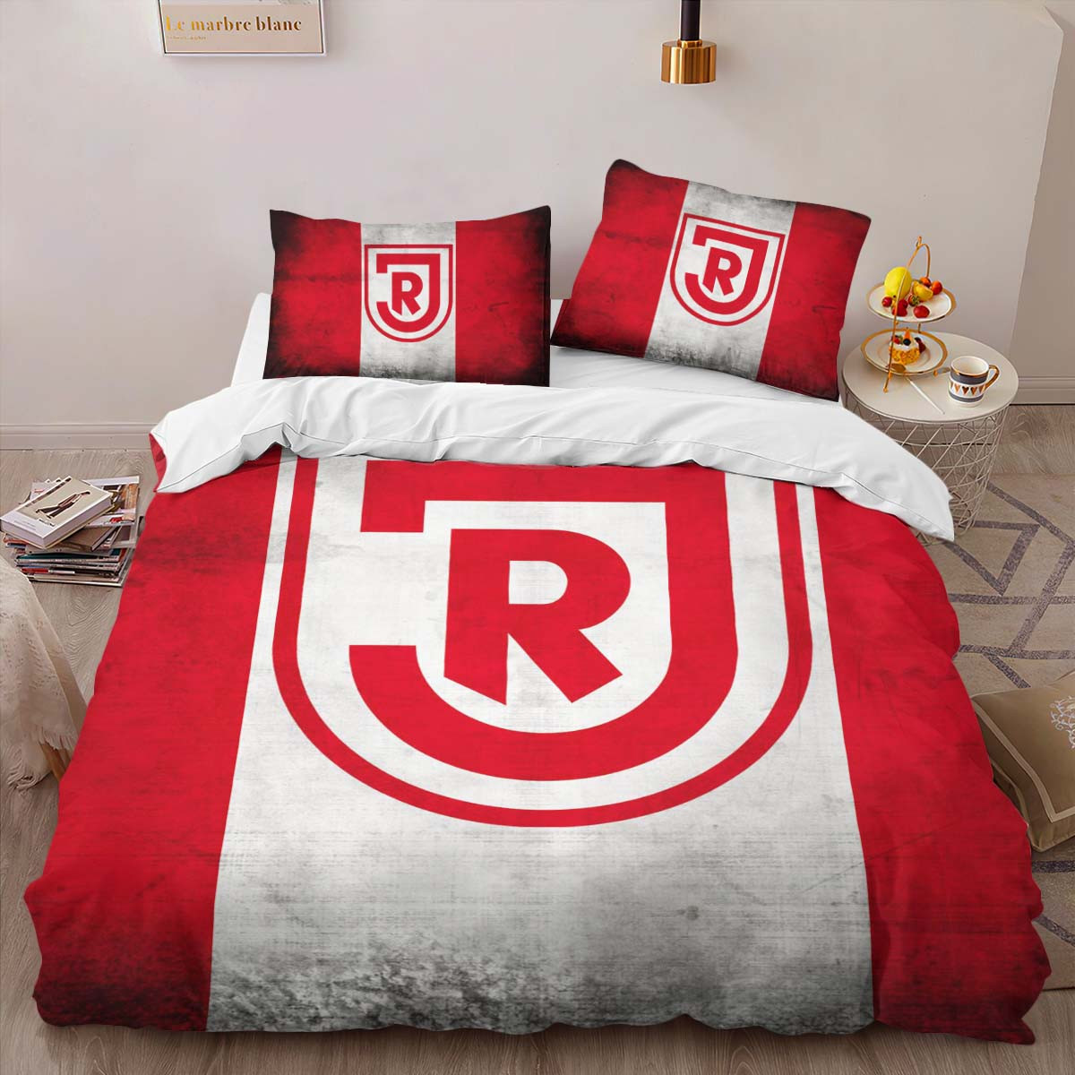SSV Jahn Regensburg red white Bettwäsche - REG Kinderbettwäsche