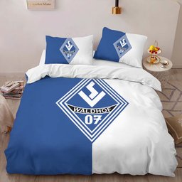 SV Waldhof Mannheim 07 white blue background SVW 02 Bettwäsche - SVW Kinderbettwäsche