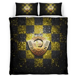 SG Dynamo Dresden yellow black checkered Bettwäsche - SGD Kinderbettwäsche 2