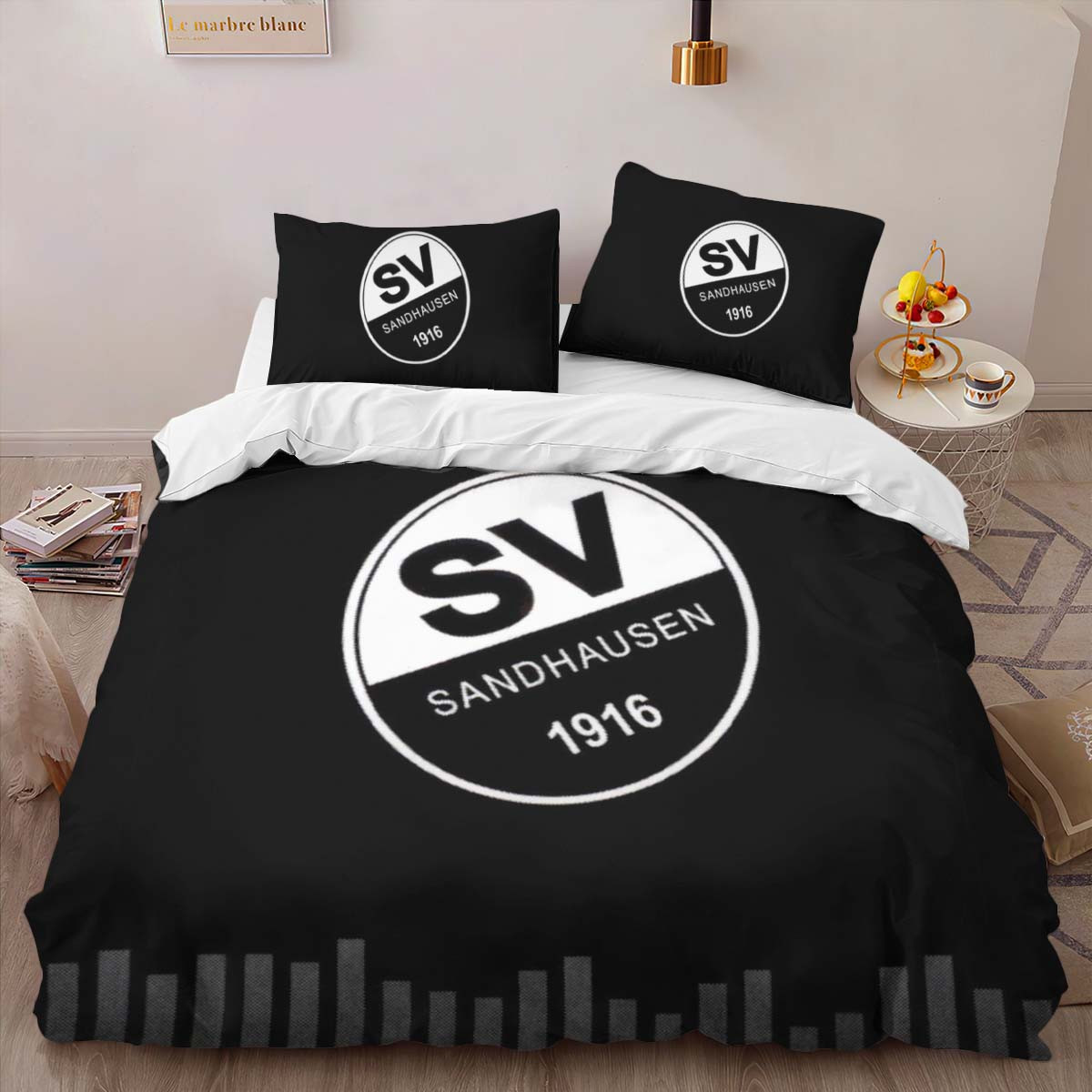 SV Sandhausen black white 02 Bettwäsche - SVS Kinderbettwäsche