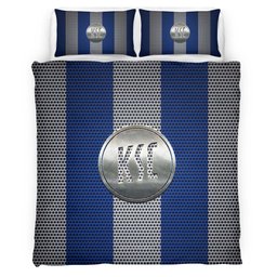 Karlsruher SC KSC blue white metal mesh Bettwäsche - KSC Kinderbettwäsche 2