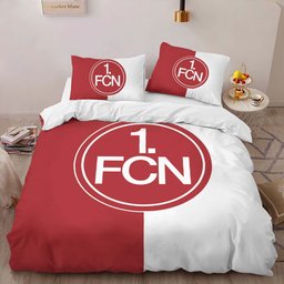 FC Nürnberg red white 02 background Bettwäsche - FCN Kinderbettwäsche
