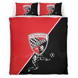 FC Ingolstadt Schanzer 04 white red background Bettwäsche - FCI Kinderbettwäsche 2