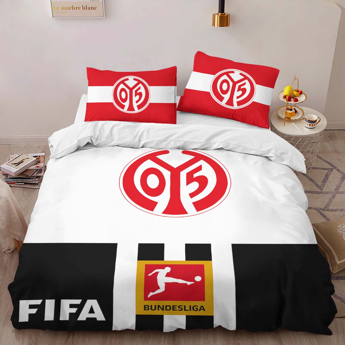 FSV Mainz 05 black red 1001 Bettwäsche - M05 Kinderbettwäsche