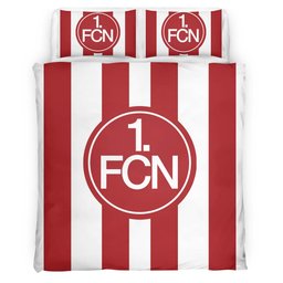 FC Nürnberg red white vertical background Bettwäsche - FCN Kinderbettwäsche 2