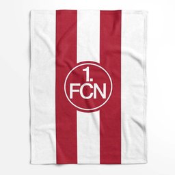 1. FC Nürnberg weiß-rot Fleecedecke - Decke 2