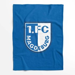 1. FC Magdeburg blauer Hintergrund Fleecedecke - Decke 2