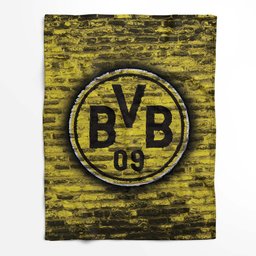 Borussia Dortmund BVB Fußballverein Ziegel Fleecedecke - Decke 2