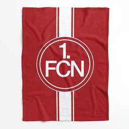 1. FC Nürnberg schwarz weiß Gestreift Fleecedecke - Decke 2