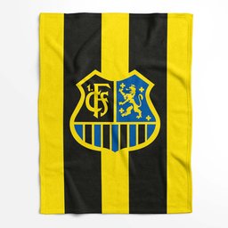 1. FC Saarbrücken schwarz gelb Fleecedecke - Decke 2