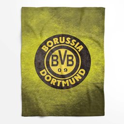 Borussia Dortmund BVB einzigartiger gelber Hintergrund Fleecedecke - Decke 2