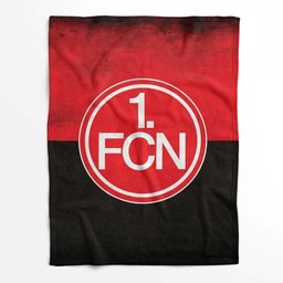 1. FC Nürnberg schwarz-rot Fleecedecke - Decke 2