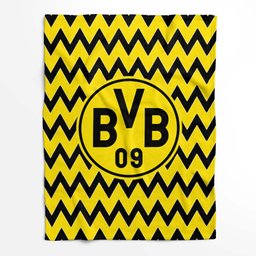 Borussia Dortmund BVB Schwarz Gelb Hintergrund 03 Fleecedecke - Decke 2