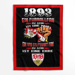 Ein fußballfan zu sein ist eine wahl ein VFB stuttgart fan zu sein ist eine ehre Fleecedecke - Decke 2