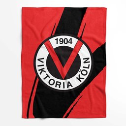 FC Viktoria Köln VIK roter Hintergrund 01 Fleecedecke - Decke 2