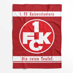 FC Kaiserslautern 1FCK Die roten Teufel Fleecedecke - Decke 2