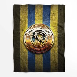 Eintracht Braunschweig Blau Gelbes Metall Fleecedecke - Decke 2