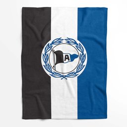 DSC Arminia Bielefeld Fc blau schwarz weiß Fleecedecke - Decke 2