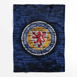 Eintracht Braunschweig Blaue Backsteinmauer Fleecedecke - Decke 2