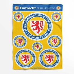 Eintracht Braunschweig Blau Gelb 12 Fleecedecke - Decke 2