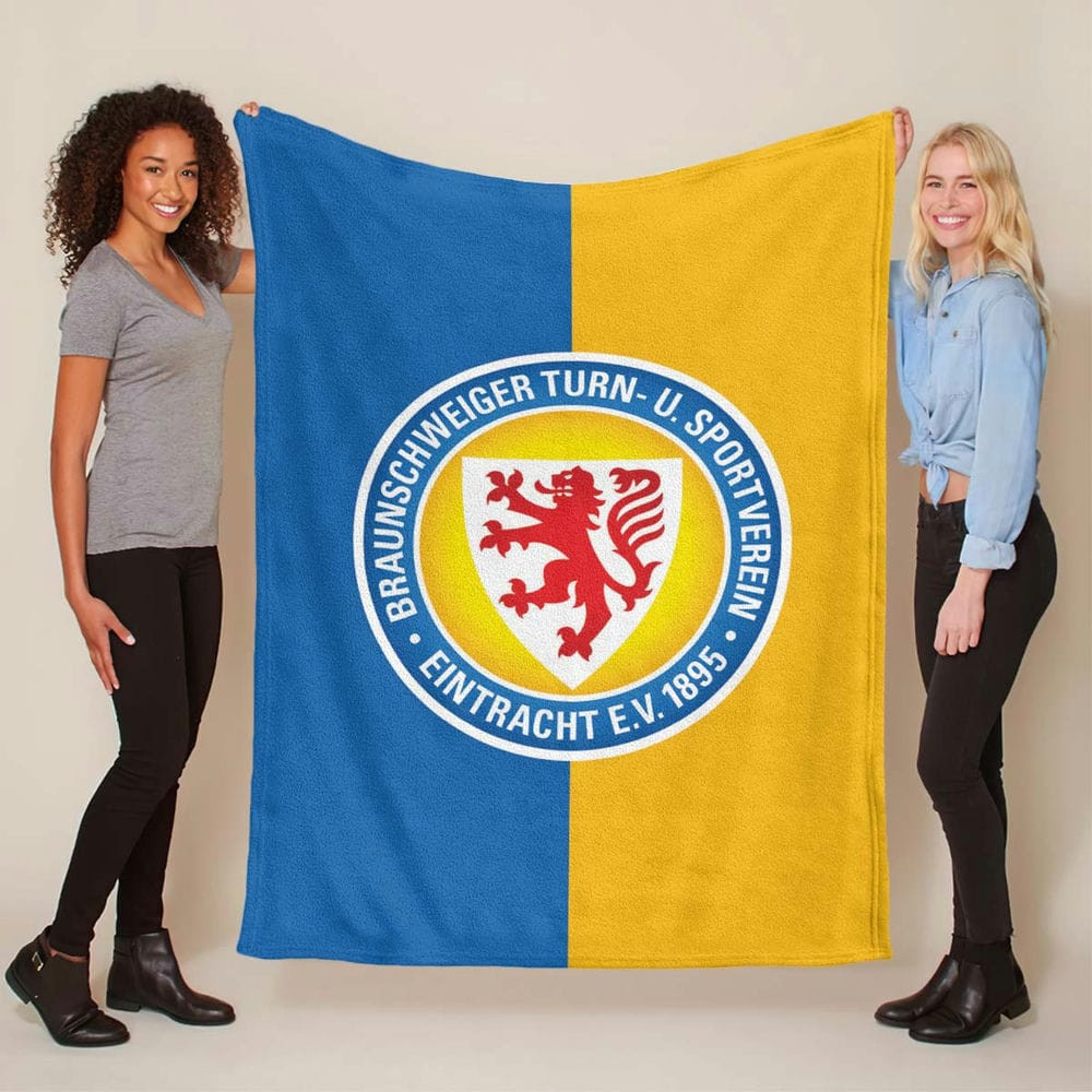 Eintracht Braunschweig Blau Gelb 10 Fleecedecke - Decke