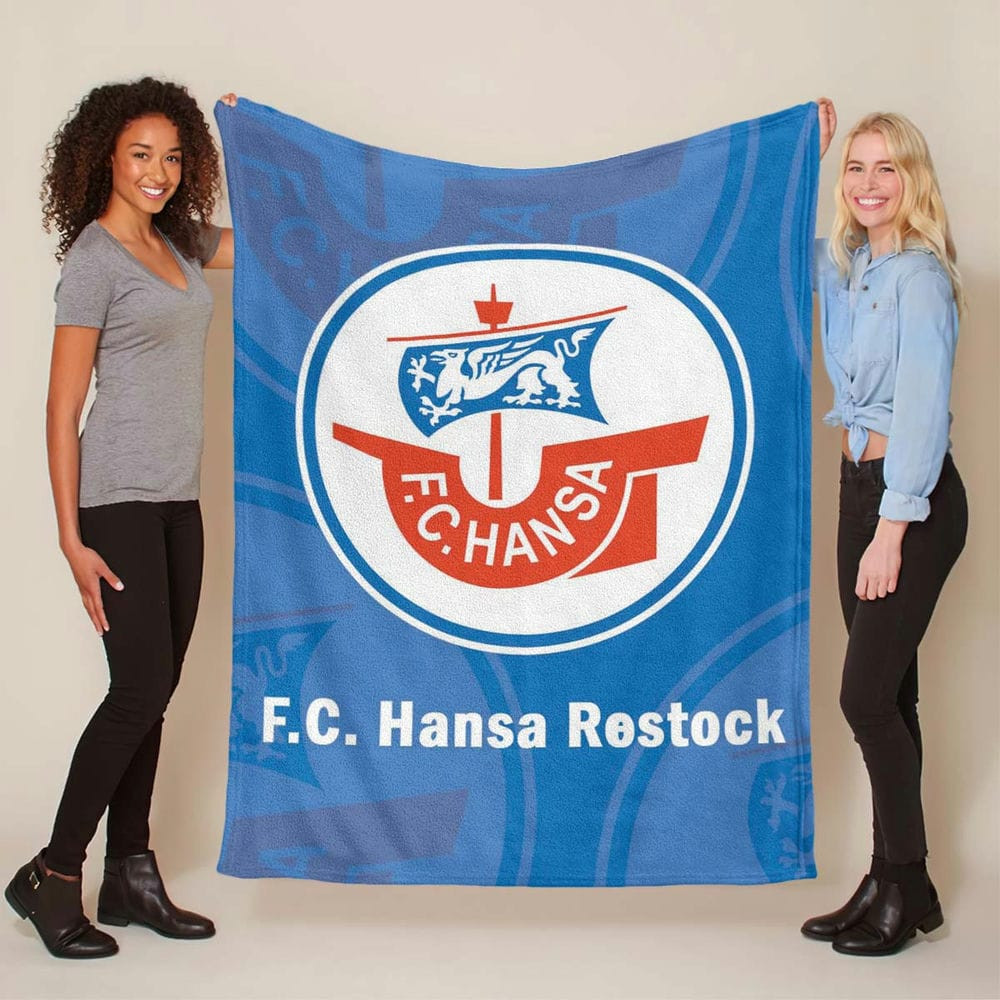 FC Hansa Rostock HAN 06 Fleecedecke - Decke