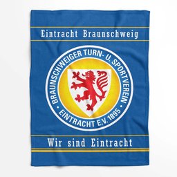 Eintracht Braunschweig Yellow Wir sind Eintracht Fleecedecke - Decke 2