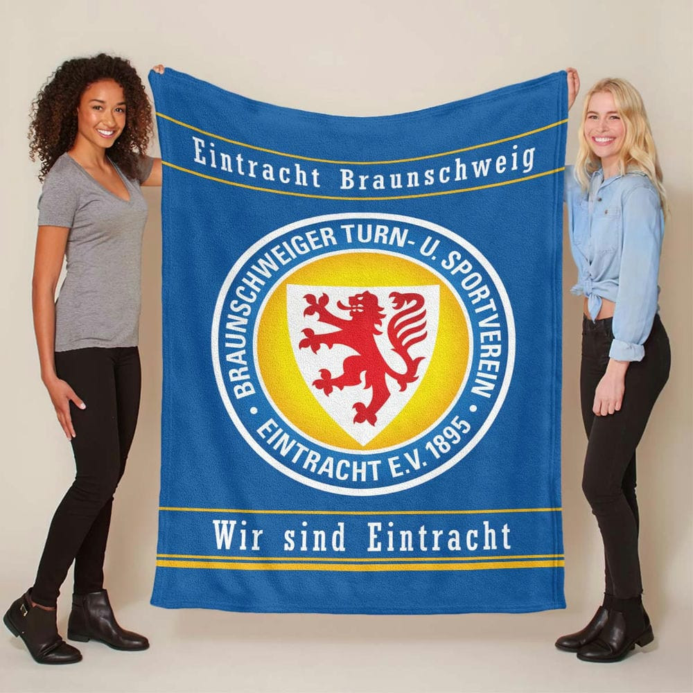 Eintracht Braunschweig Yellow Wir sind Eintracht Fleecedecke - Decke