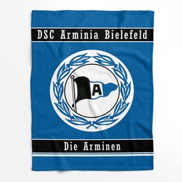 DSC Arminia Bielefeld Fc blauer Stil für Fan Fleecedecke - Decke 2